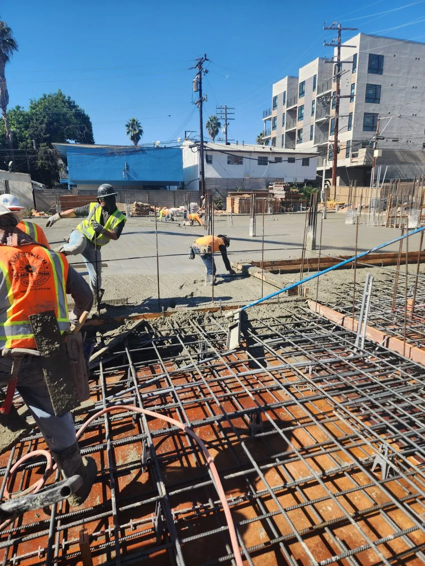 Hillside Retaining Wall rebar High End Residential for Southern California commercial and high-end residential construction