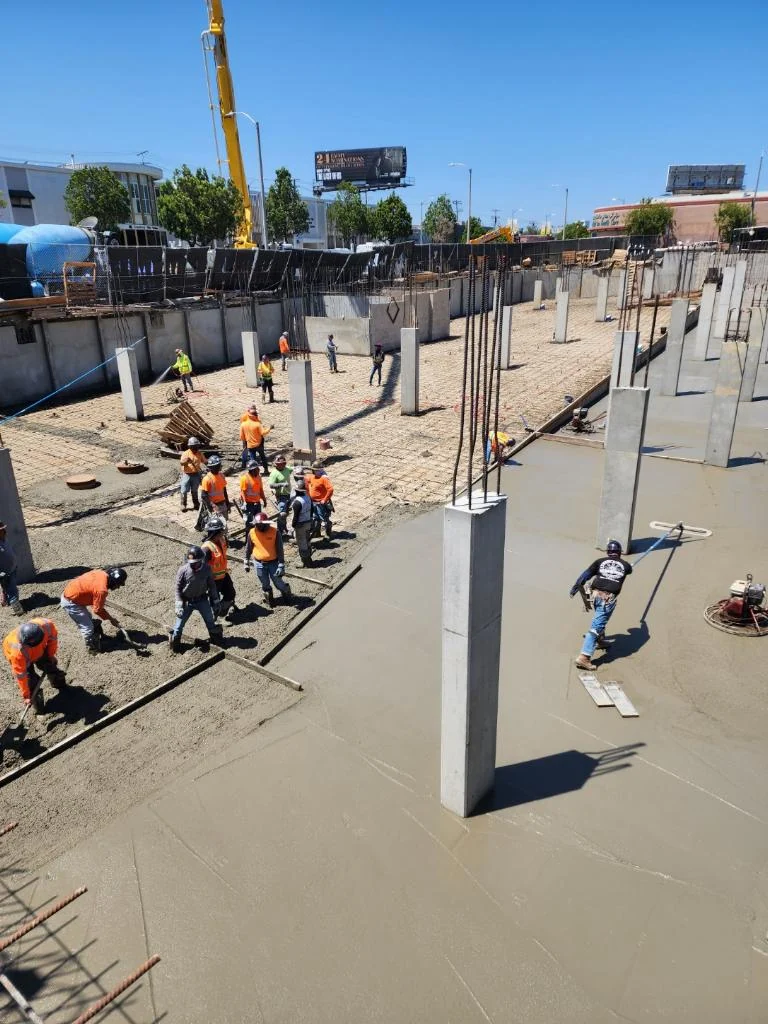 Orange County Commercial Podium Deck rebar