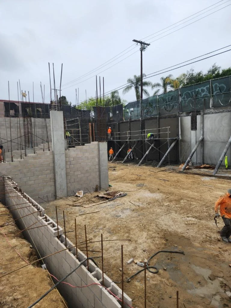 Burbank Commercial Concrete rebar Project