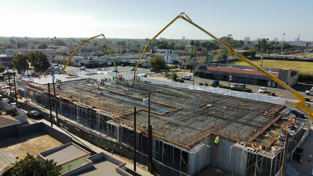 Podium Deck Concrete Reinforcement Jobsite Photo for Southern California commercial and high-end residential construction
