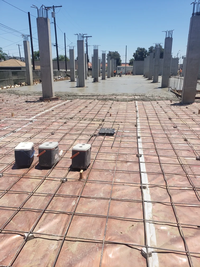 Structural rebar Layout Commercial Concrete Project for Southern California commercial and high-end residential construction